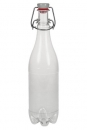 PET-Bügelflasche 450ml weiss Kunststoff inkl. Bügelverschluss  Solange Vorrat!